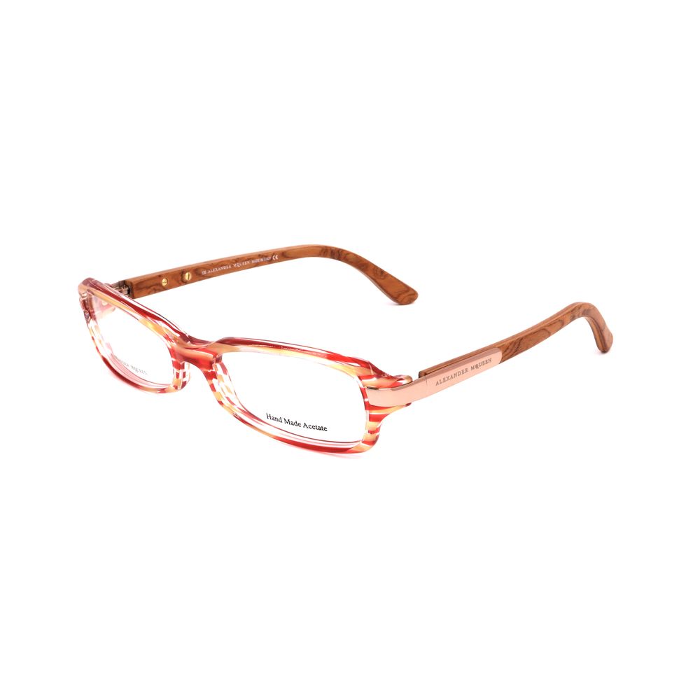 Montature in acetato rosso Alexander McQueen