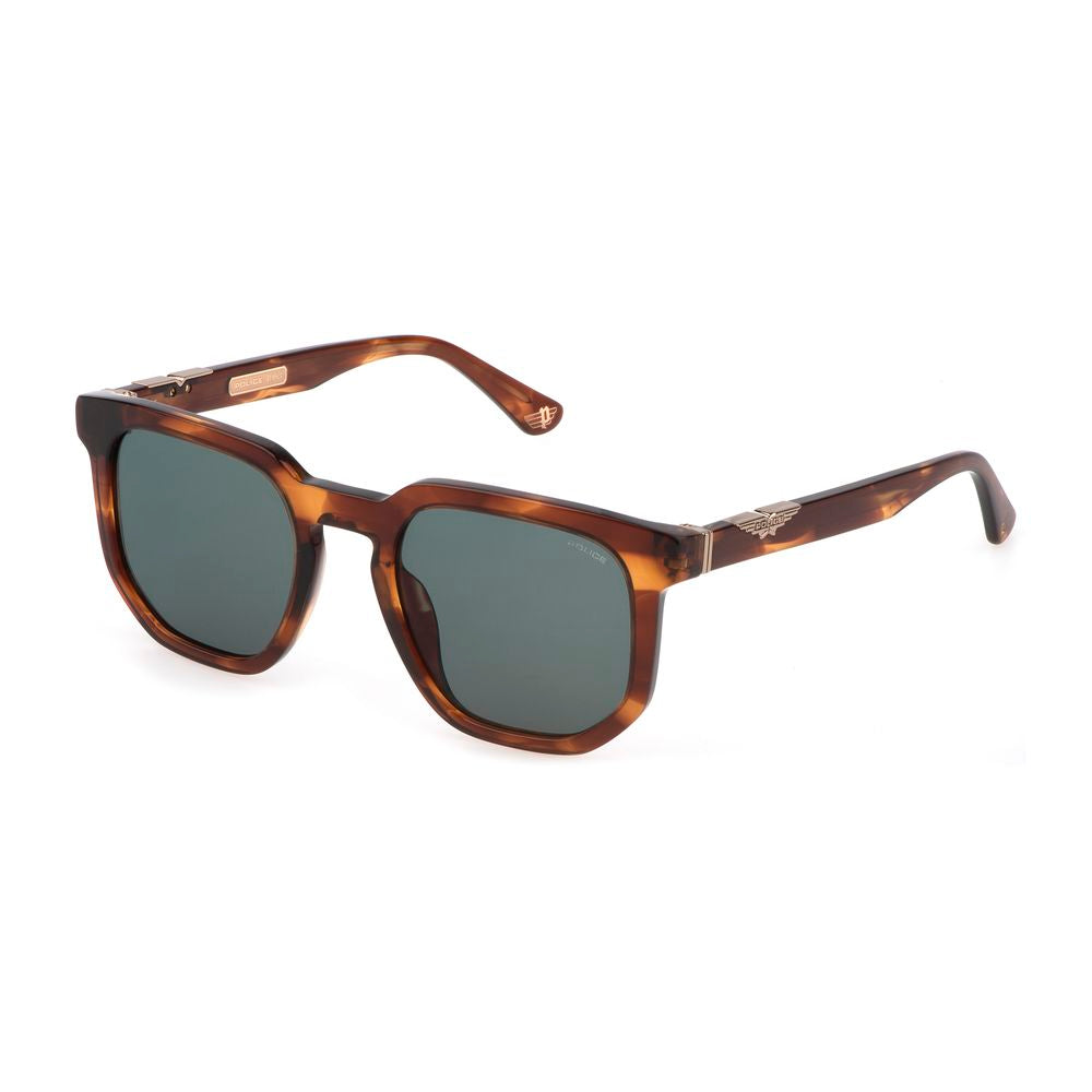 Occhiali da sole in acetato marrone Police