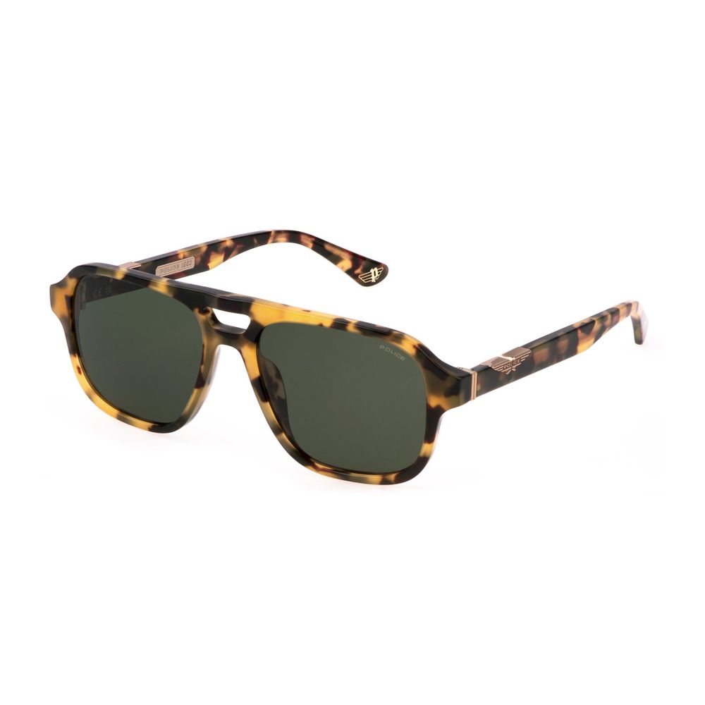 Occhiali da sole in acetato marrone Police