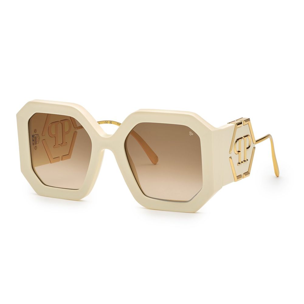 Occhiali da sole Philipp Plein in acetato bianco