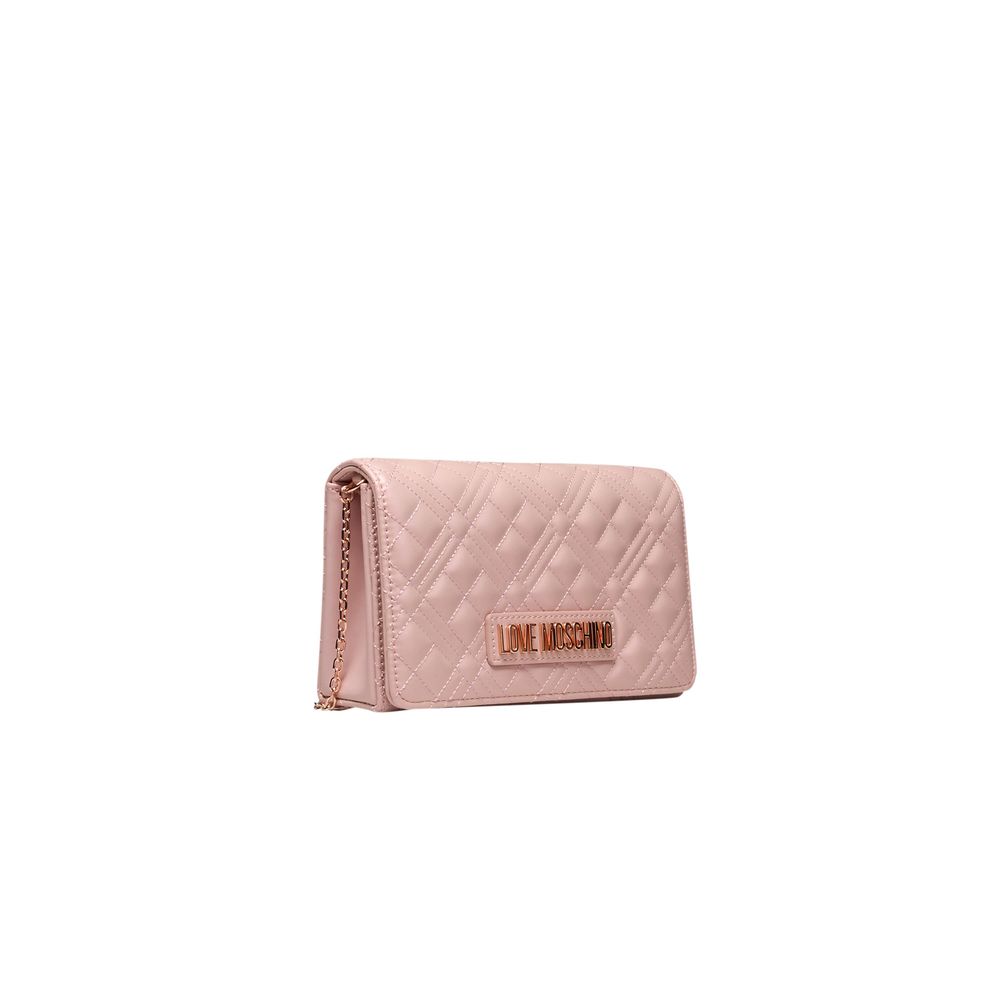 Borsa a tracolla da donna Love Moschino in polietilene multicolore