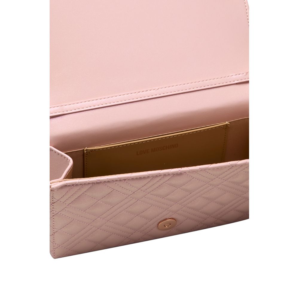 Borsa a tracolla da donna Love Moschino in polietilene multicolore