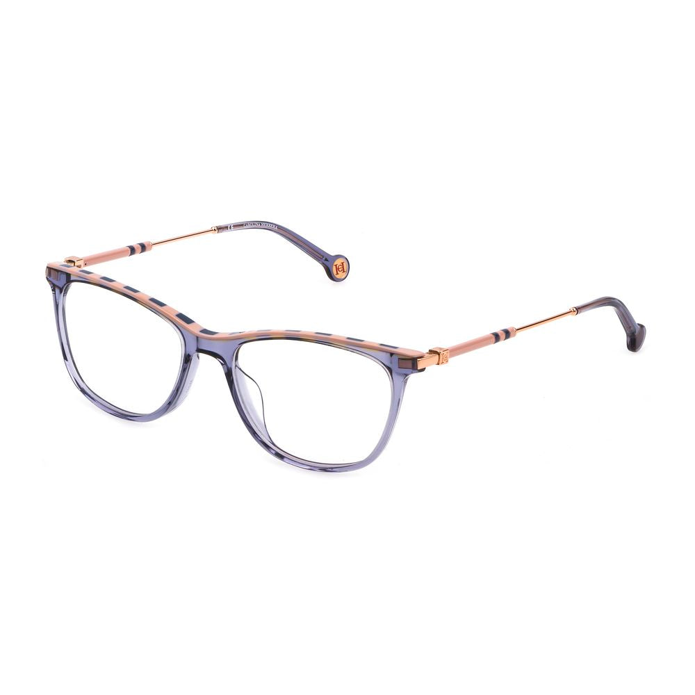 Montature in acetato grigio Carolina Herrera