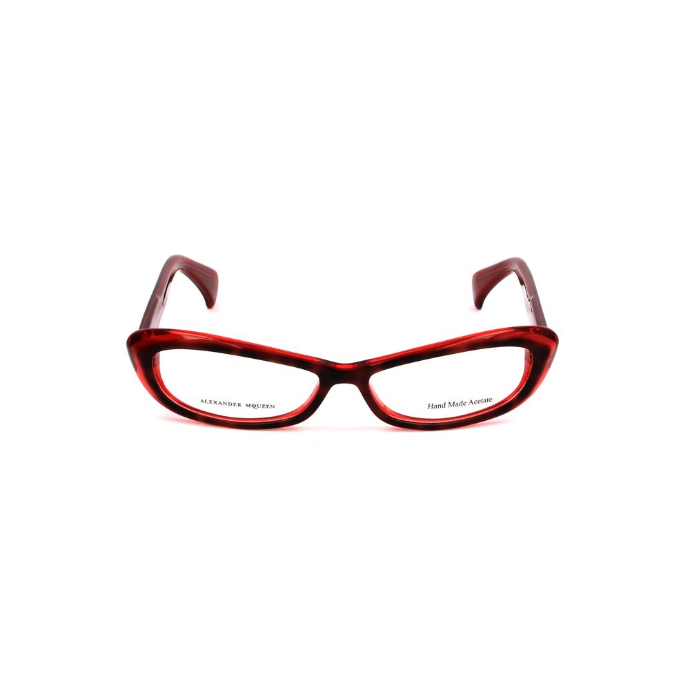 Montature in acetato rosso Alexander McQueen