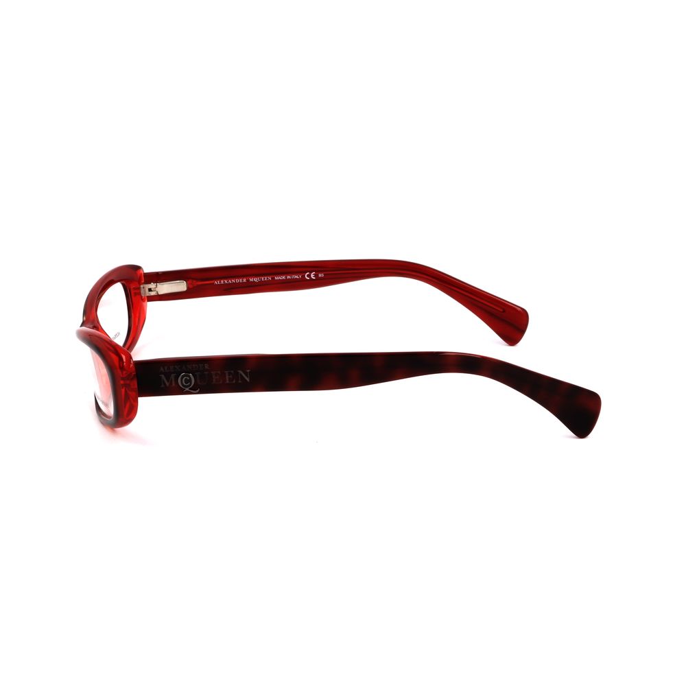 Montature in acetato rosso Alexander McQueen