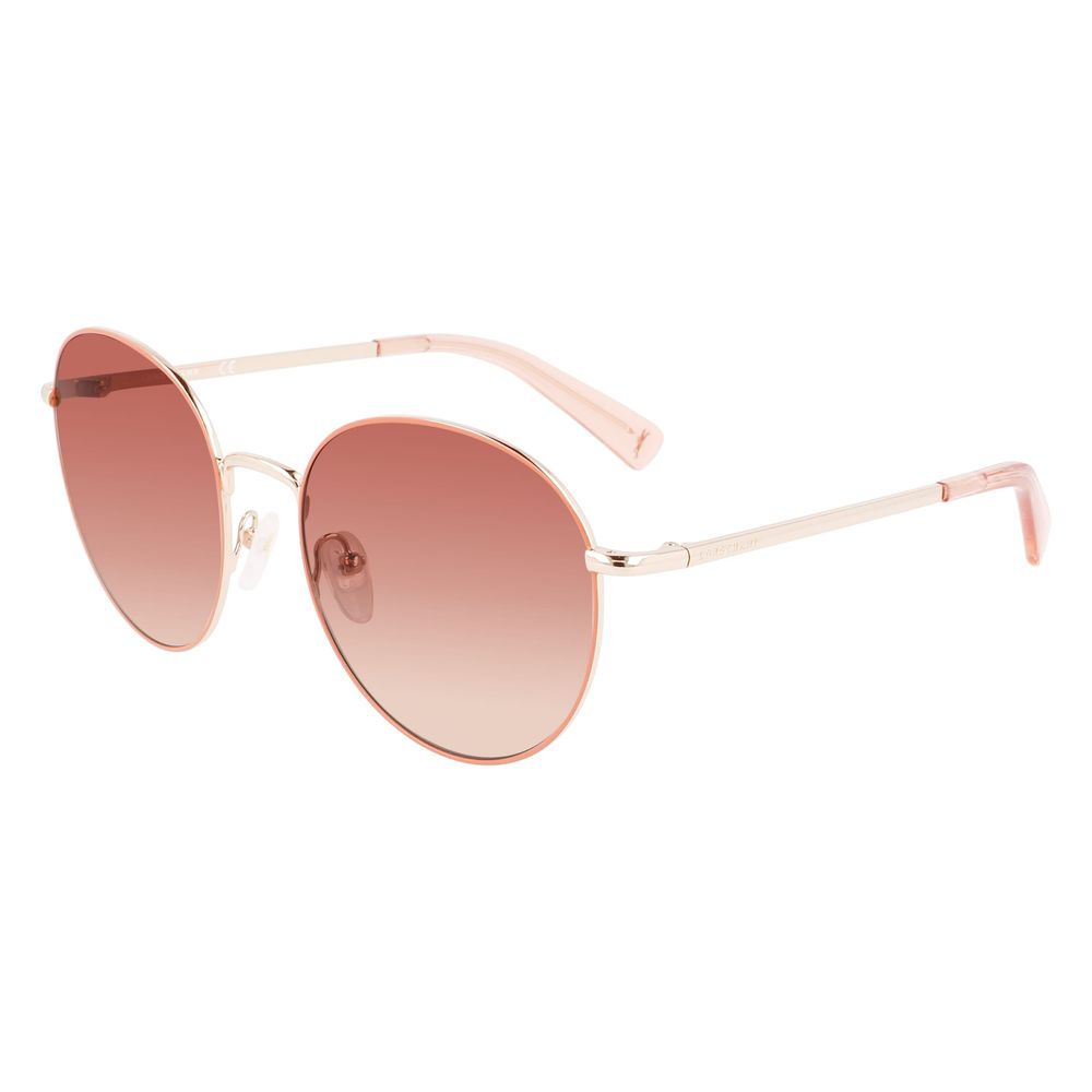 Occhiali da sole Longchamp in metallo marrone