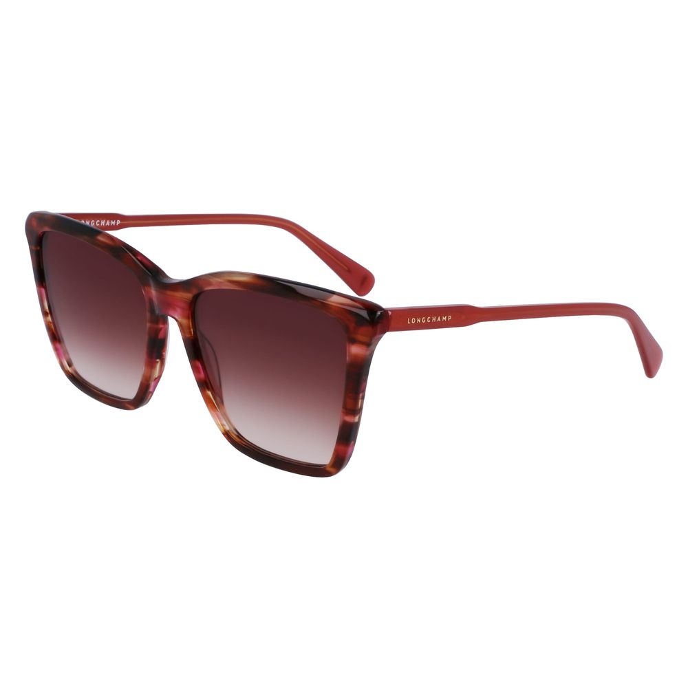 Occhiali da sole Longchamp in acetato rosso