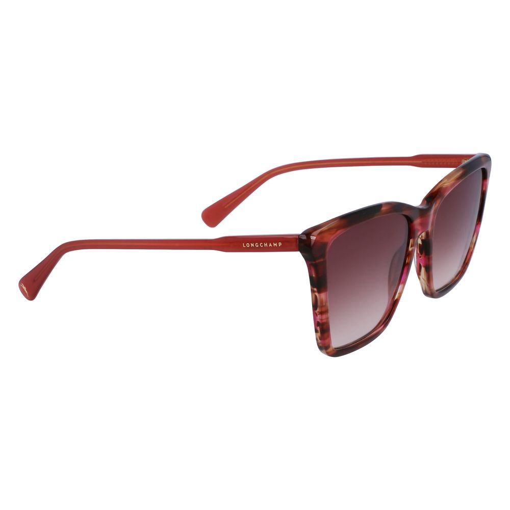 Occhiali da sole Longchamp in acetato rosso