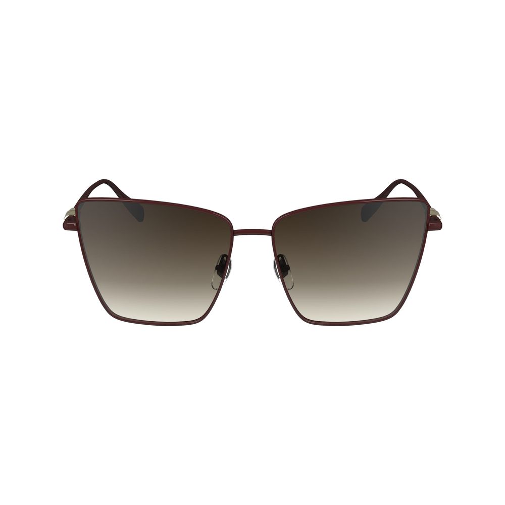 Occhiali da sole Longchamp in metallo rosso