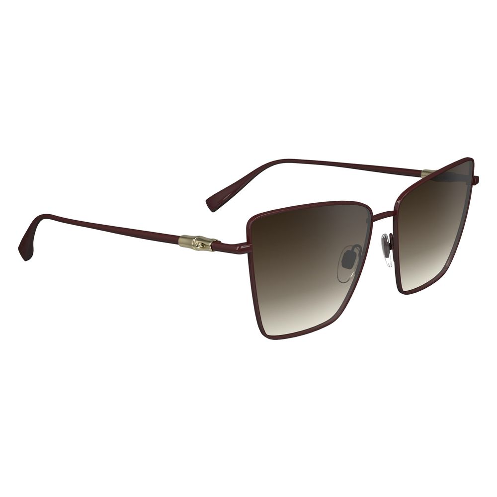 Occhiali da sole Longchamp in metallo rosso