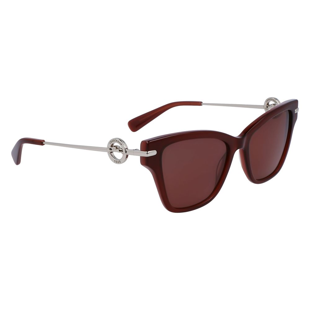 Occhiali da sole Longchamp in acetato marrone