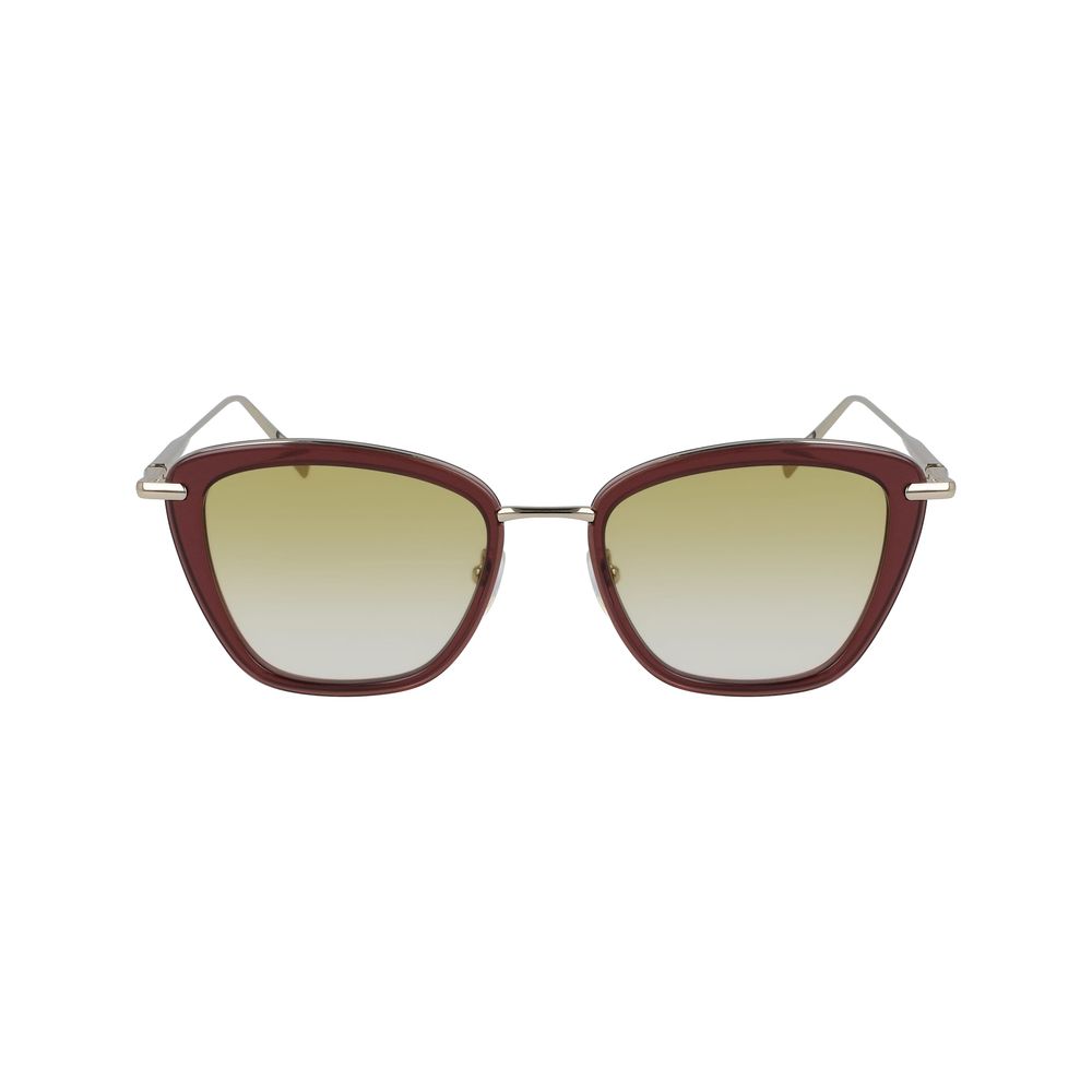 Occhiali da sole Longchamp in metallo rosso