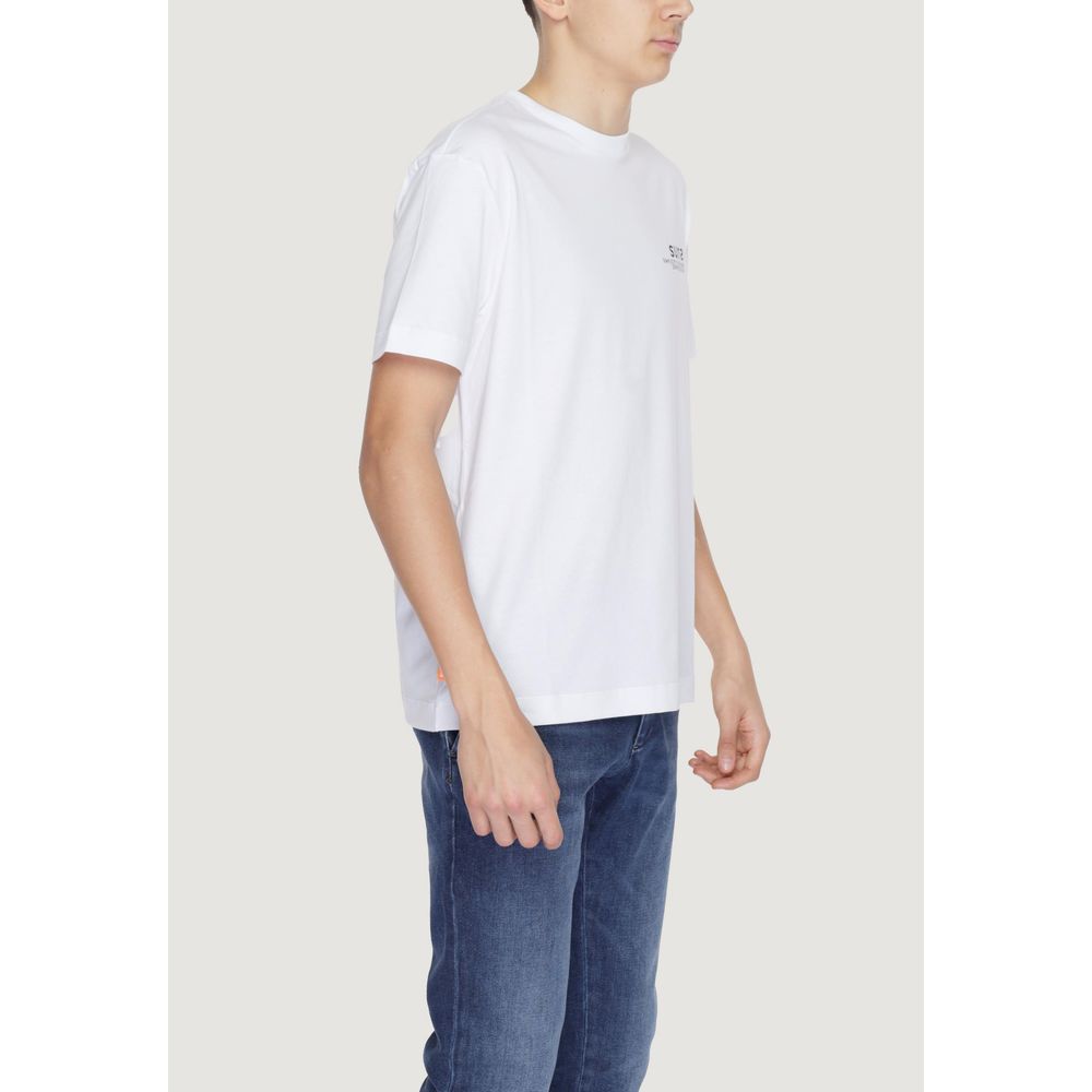 T-shirt in cotone bianco Suns