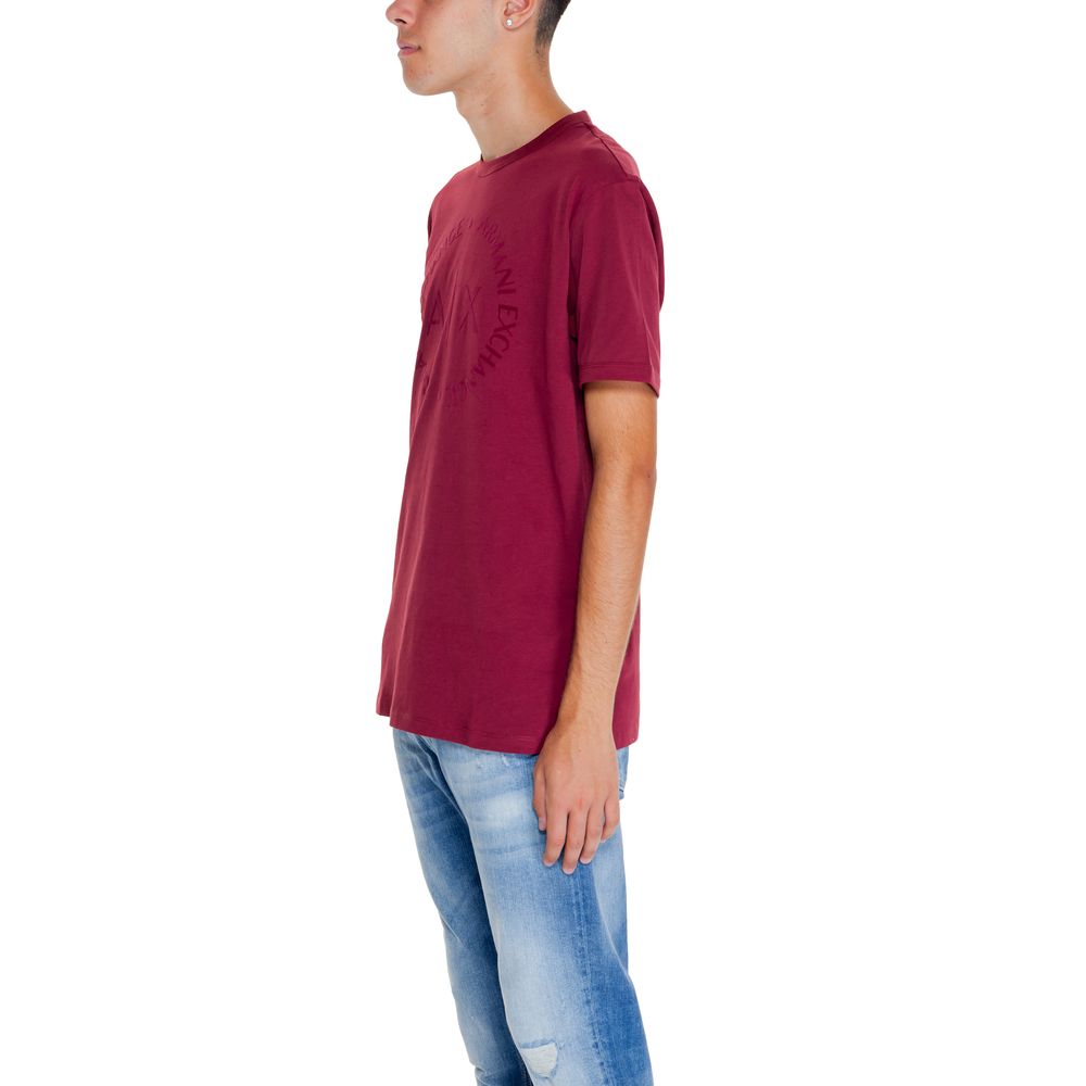 T-shirt in cotone bordeaux Armani Exchange