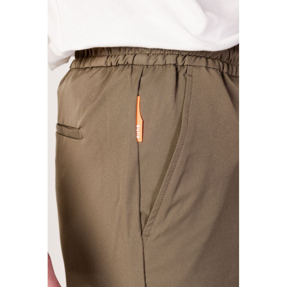 Pantaloncini in nylon verde Suns