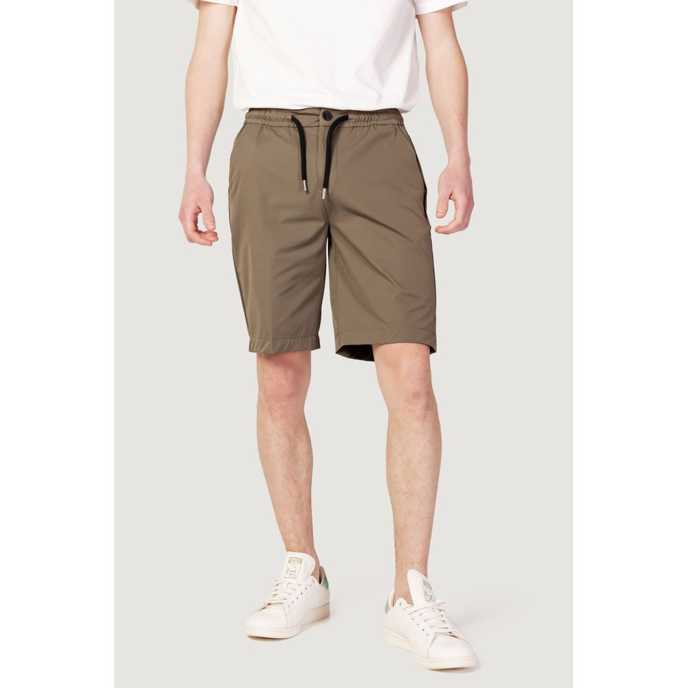 Pantaloncini in nylon verde Suns