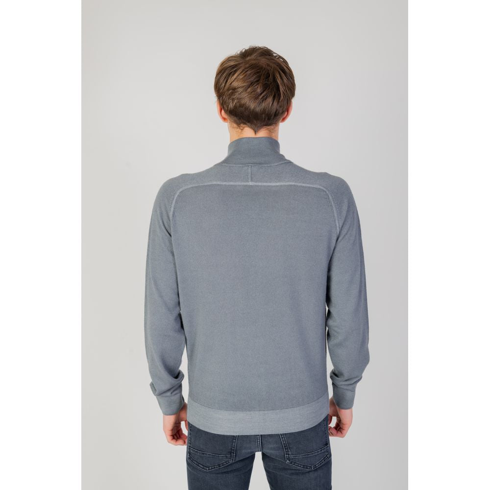Cardigan in lana grigia Hugo Boss