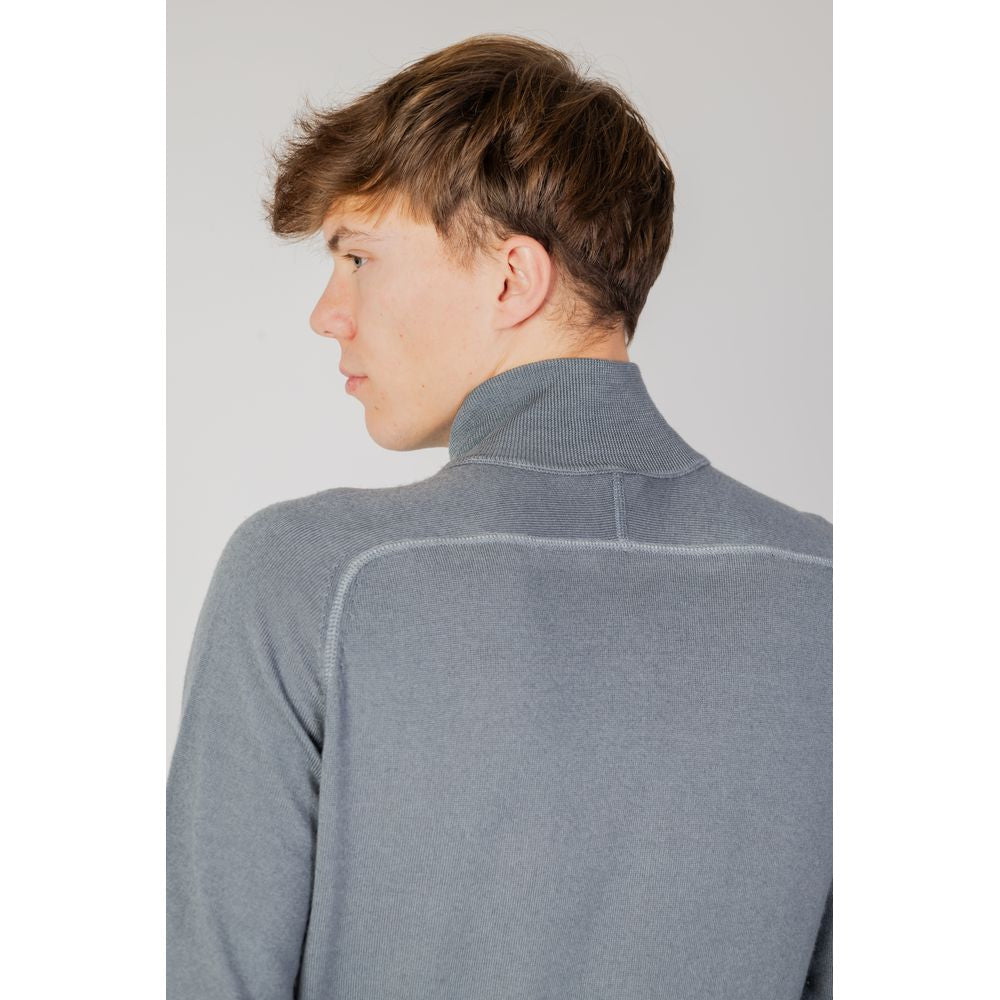 Cardigan in lana grigia Hugo Boss