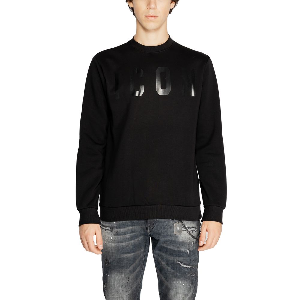 Maglione in cotone nero Icon