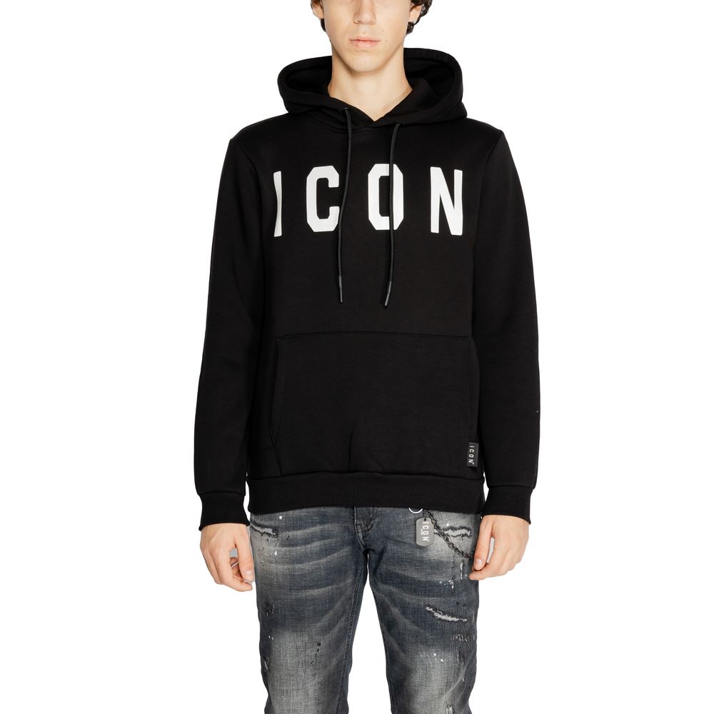 Maglione in cotone bianco e nero Icon