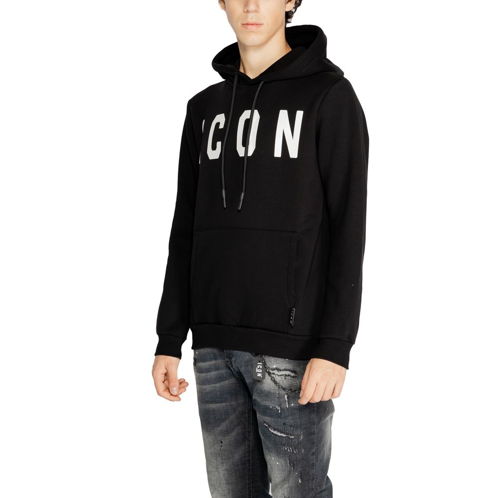Maglione in cotone bianco e nero Icon