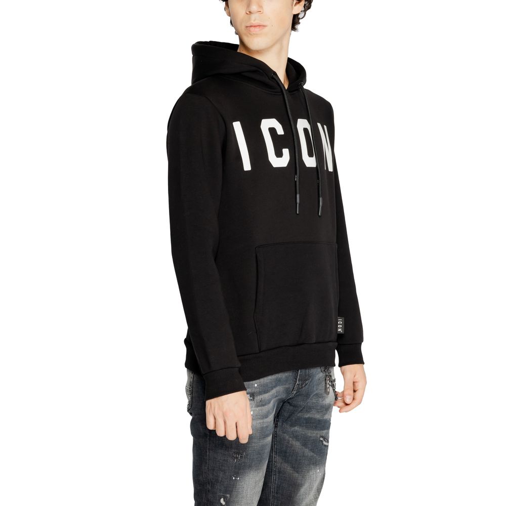 Maglione in cotone bianco e nero Icon