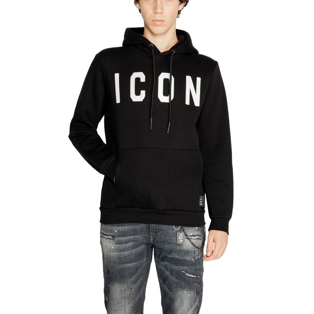 Maglione in cotone bianco e nero Icon