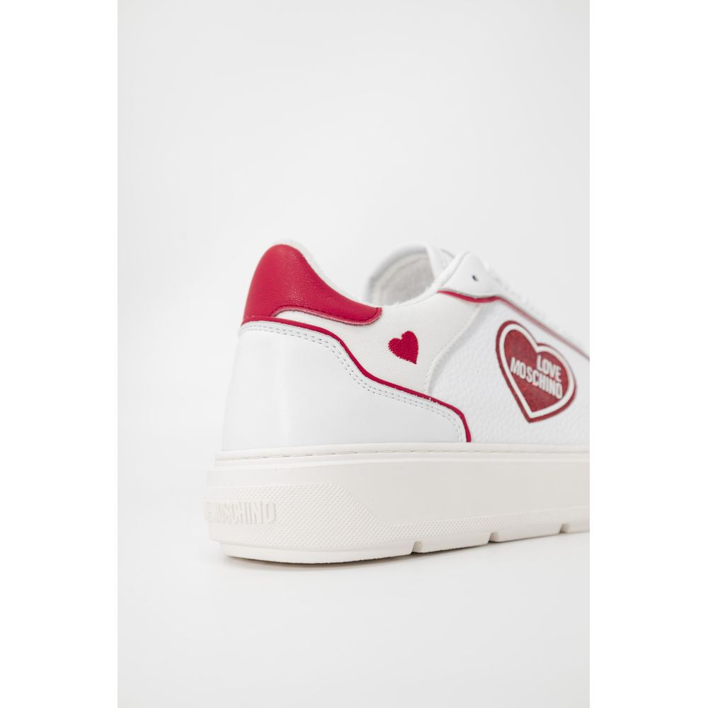 Sneaker Love Moschino in polietilene rosso