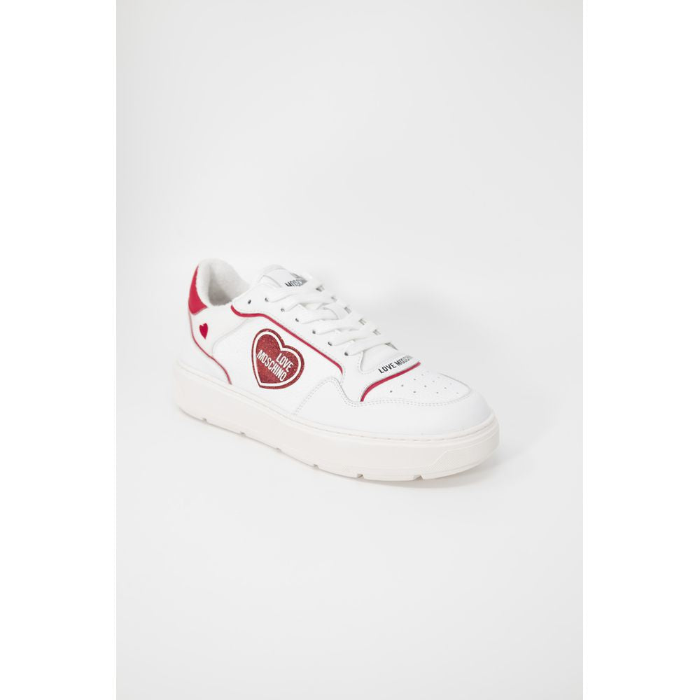 Sneaker Love Moschino in polietilene rosso