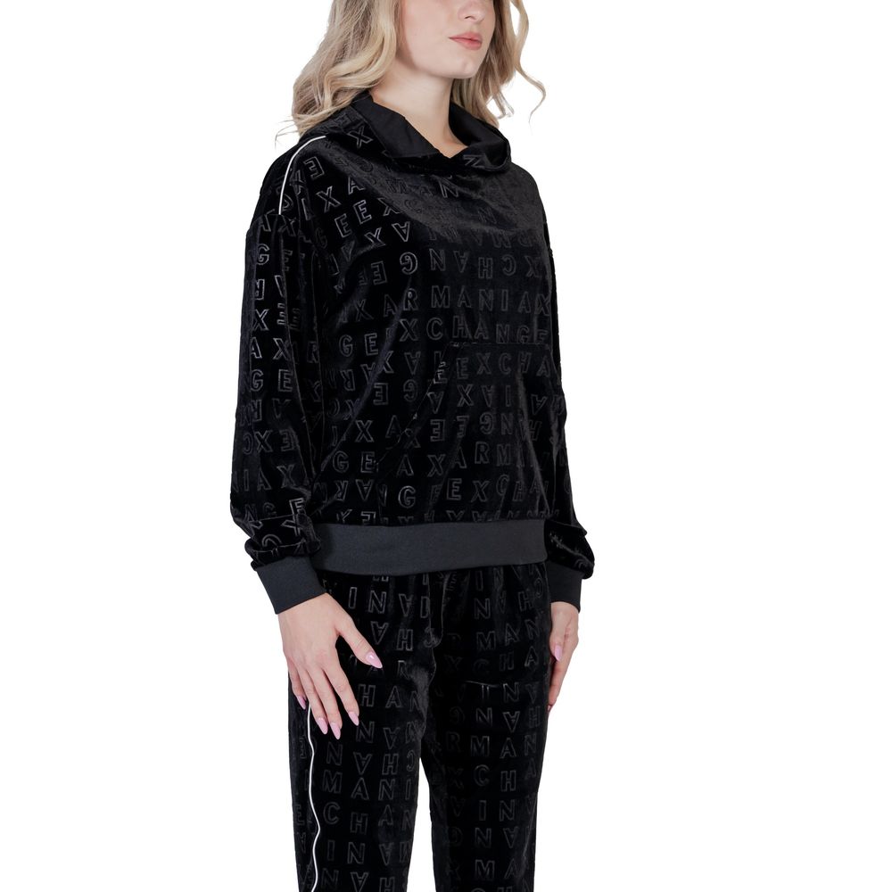 Maglione in poliestere nero Armani Exchange