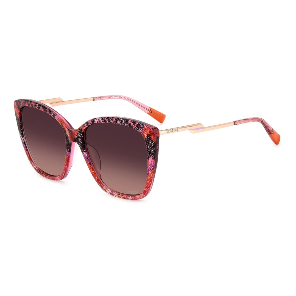 Occhiali da sole in metallo multicolore Missoni