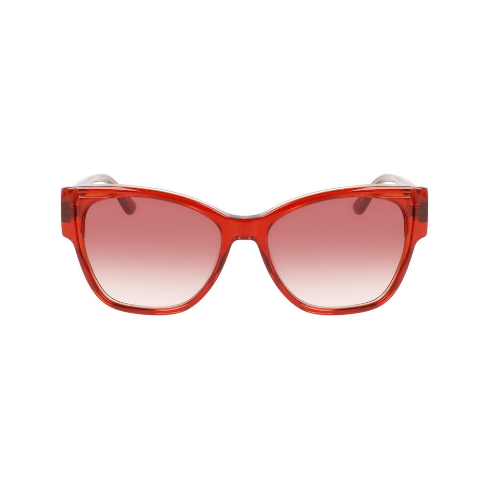Occhiali da sole in acetato arancione Karl Lagerfeld