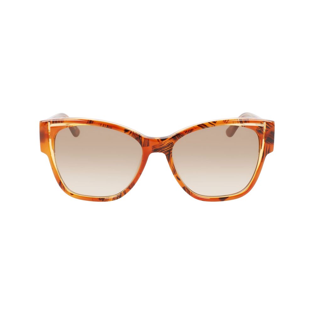 Occhiali da sole in acetato arancione Karl Lagerfeld