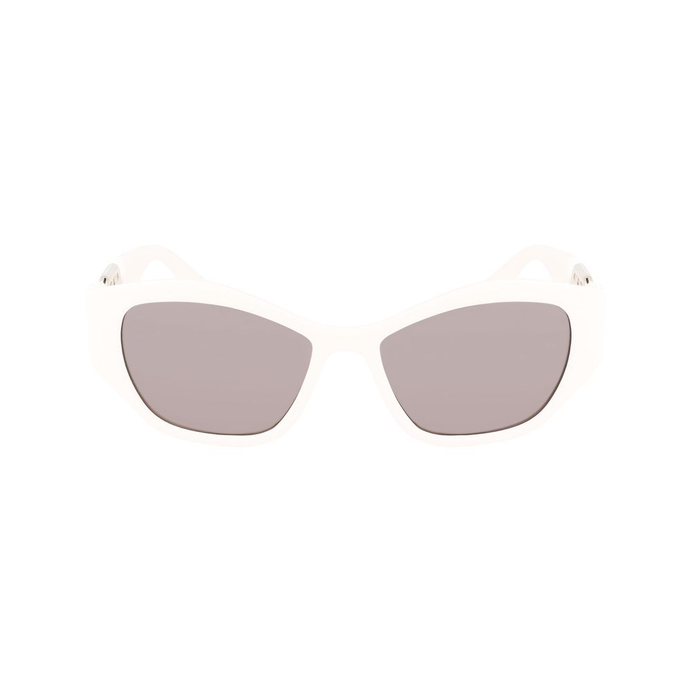 Occhiali da sole Karl Lagerfeld bianchi iniettati