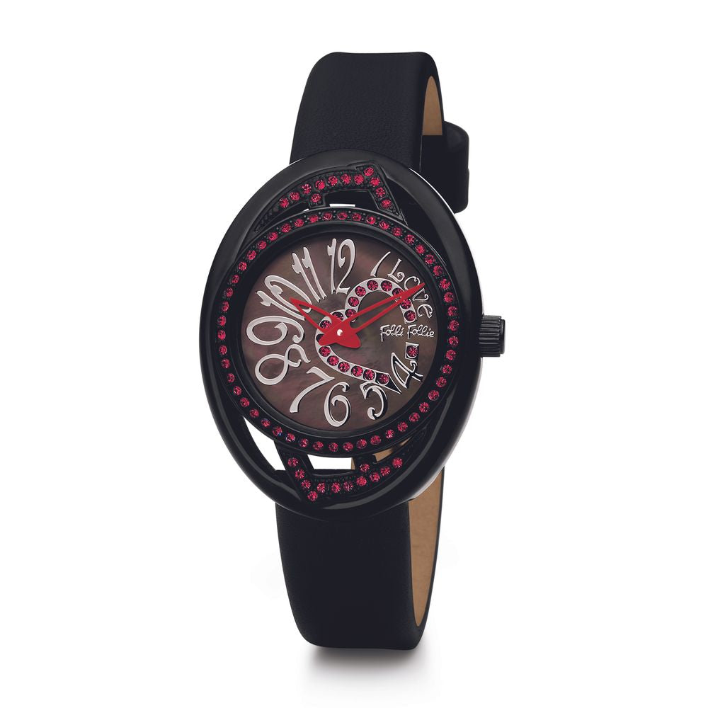 Orologio Folli Follie in pelle nera
