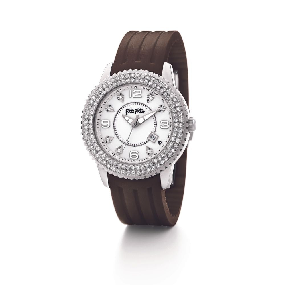 Orologio Folli Follie in plastica marrone