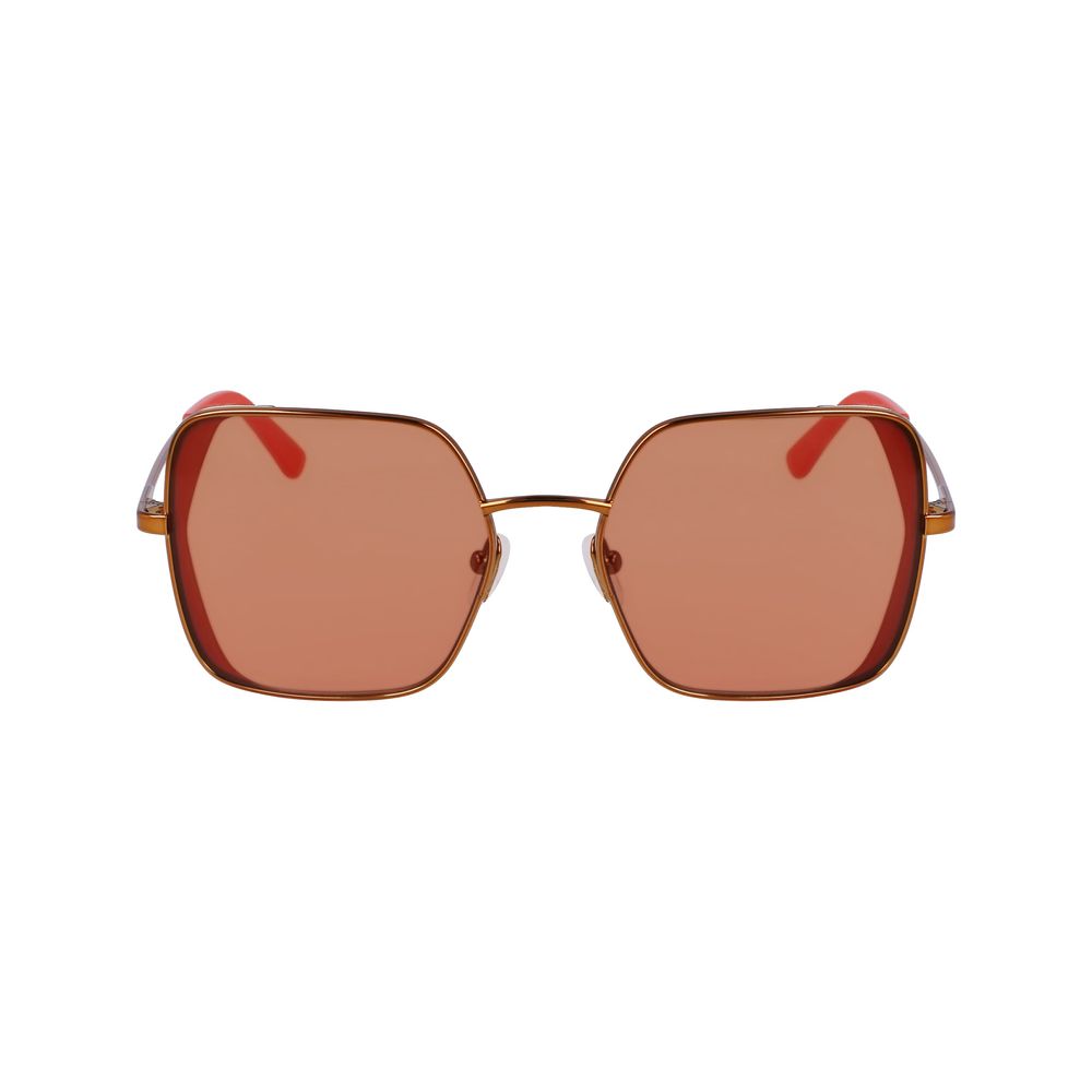 Occhiali da sole in metallo arancione Karl Lagerfeld
