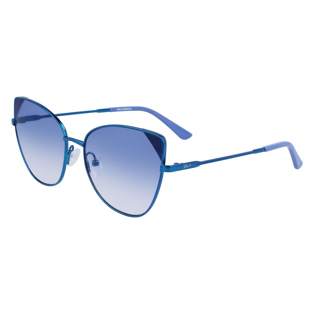 Occhiali da sole in metallo blu Karl Lagerfeld