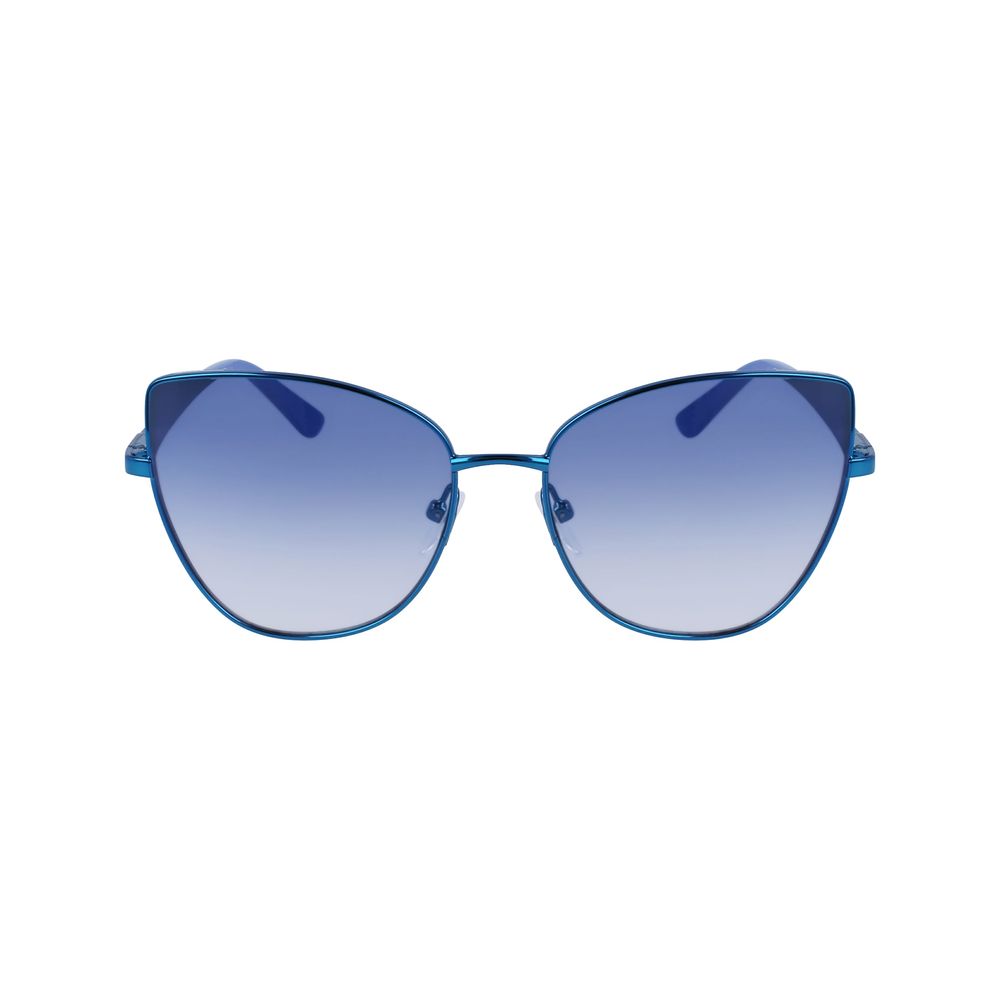 Occhiali da sole in metallo blu Karl Lagerfeld