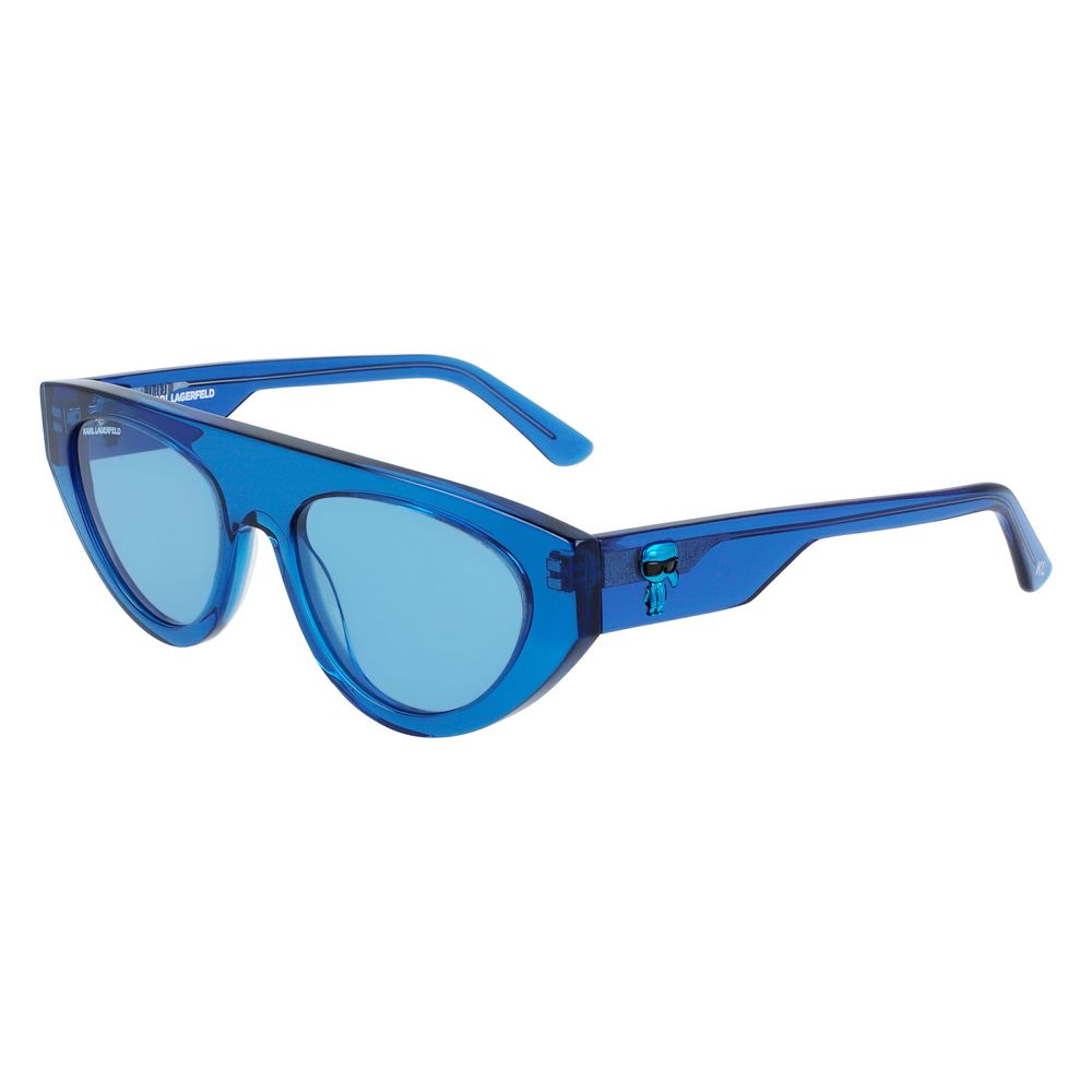 Occhiali da sole in acetato blu Karl Lagerfeld