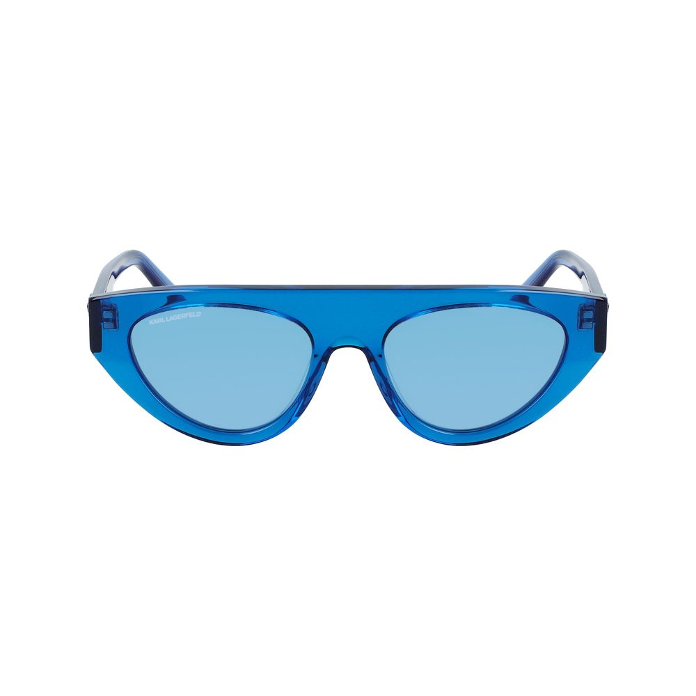 Occhiali da sole in acetato blu Karl Lagerfeld
