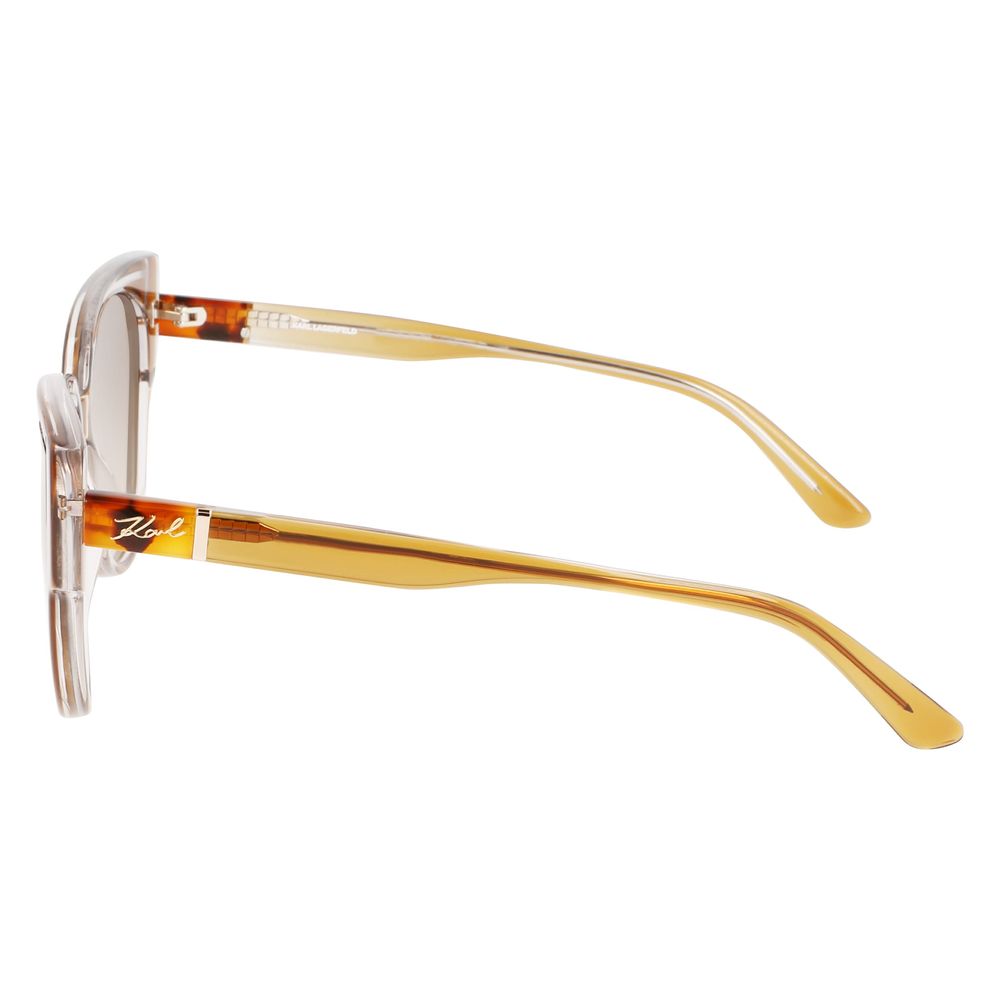 Occhiali da sole in acetato marrone Karl Lagerfeld