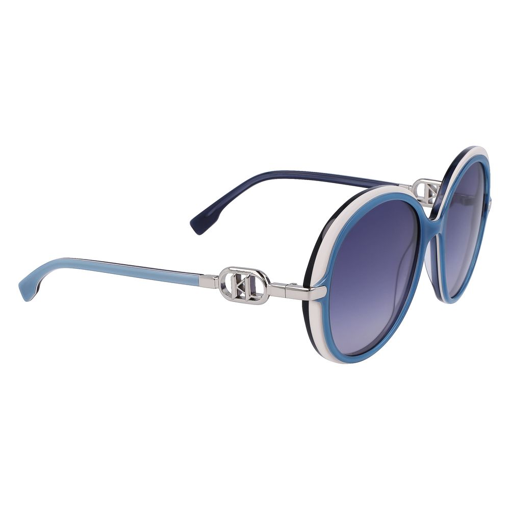 Occhiali da sole in acetato blu Karl Lagerfeld
