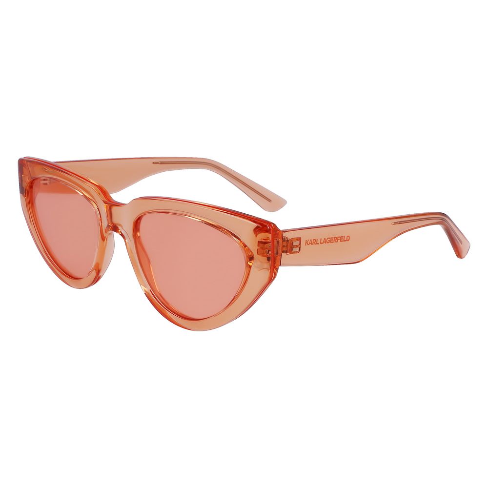 Occhiali da sole iniettati arancioni Karl Lagerfeld