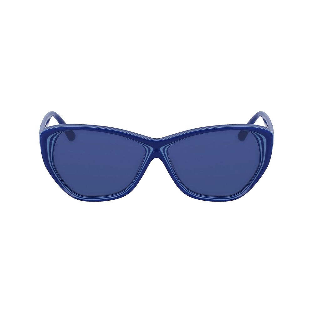 Occhiali da sole in acetato blu Karl Lagerfeld