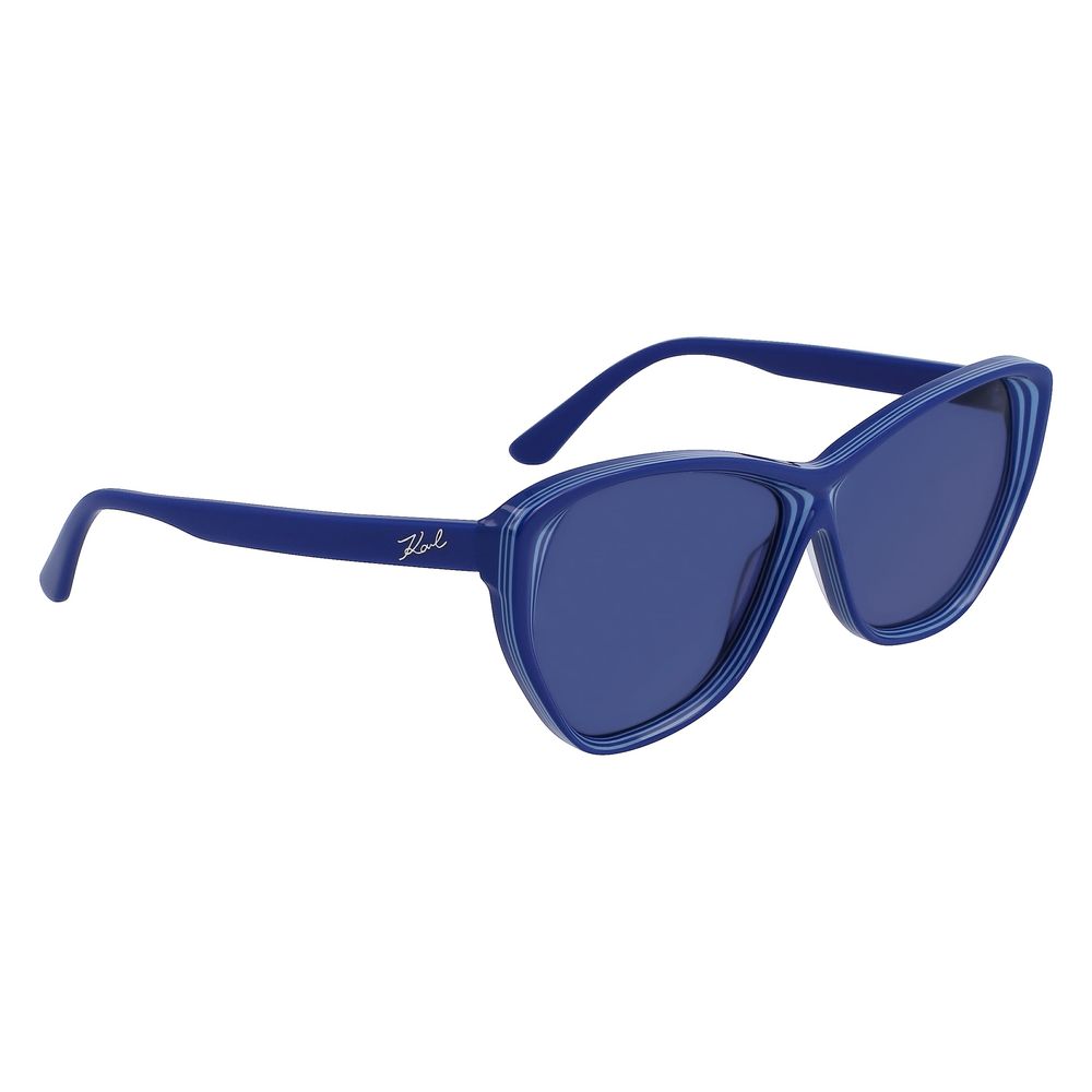 Occhiali da sole in acetato blu Karl Lagerfeld