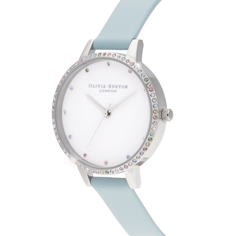 Orologio Olivia Burton in pelle sintetica blu