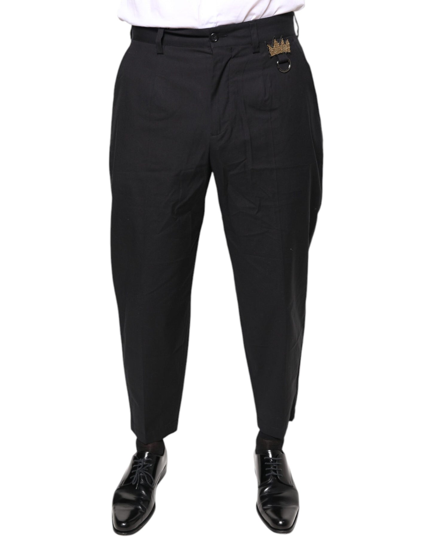Pantaloni da abito in cotone Dolce & Gabbana Black Crown