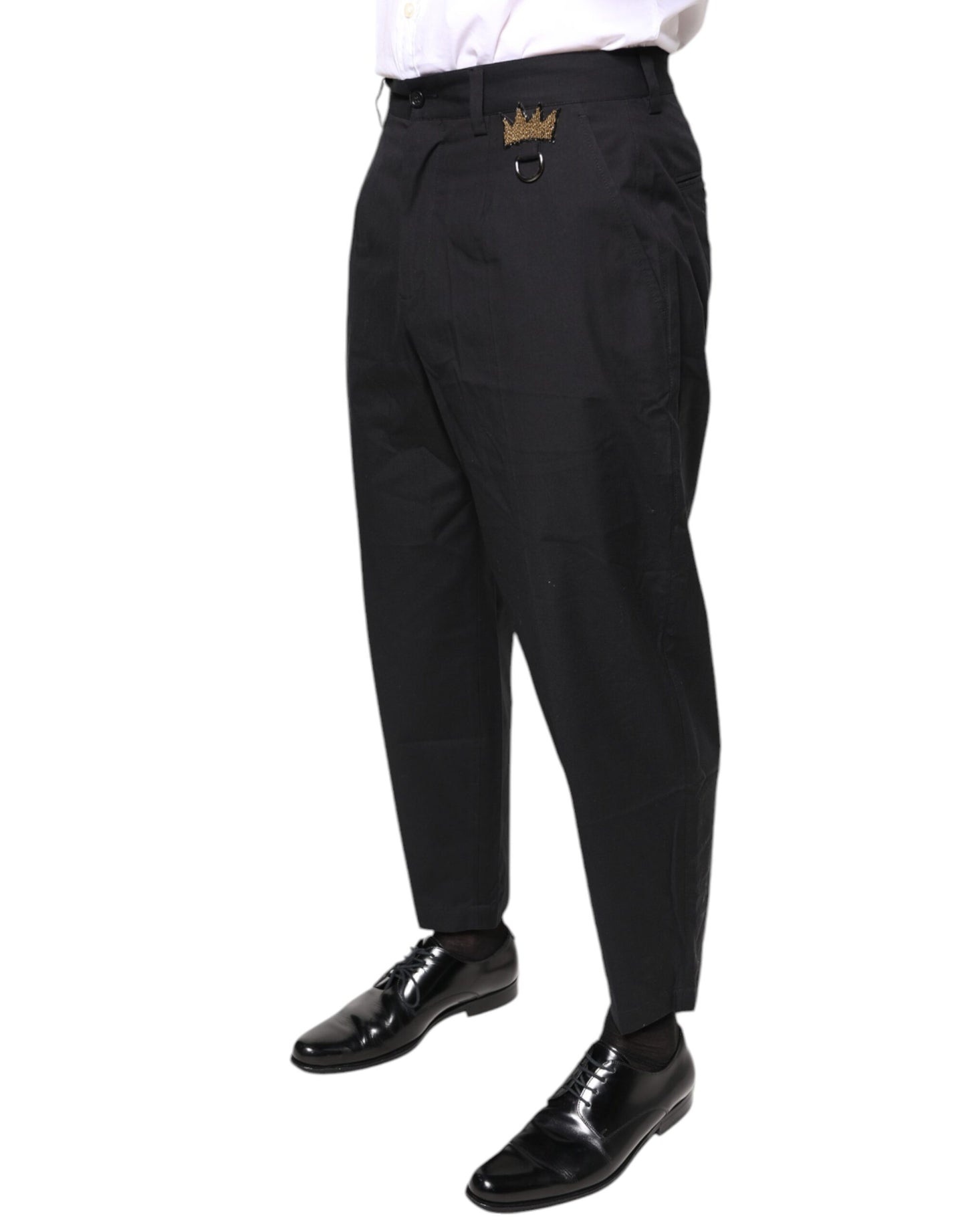 Pantaloni da abito in cotone Dolce & Gabbana Black Crown