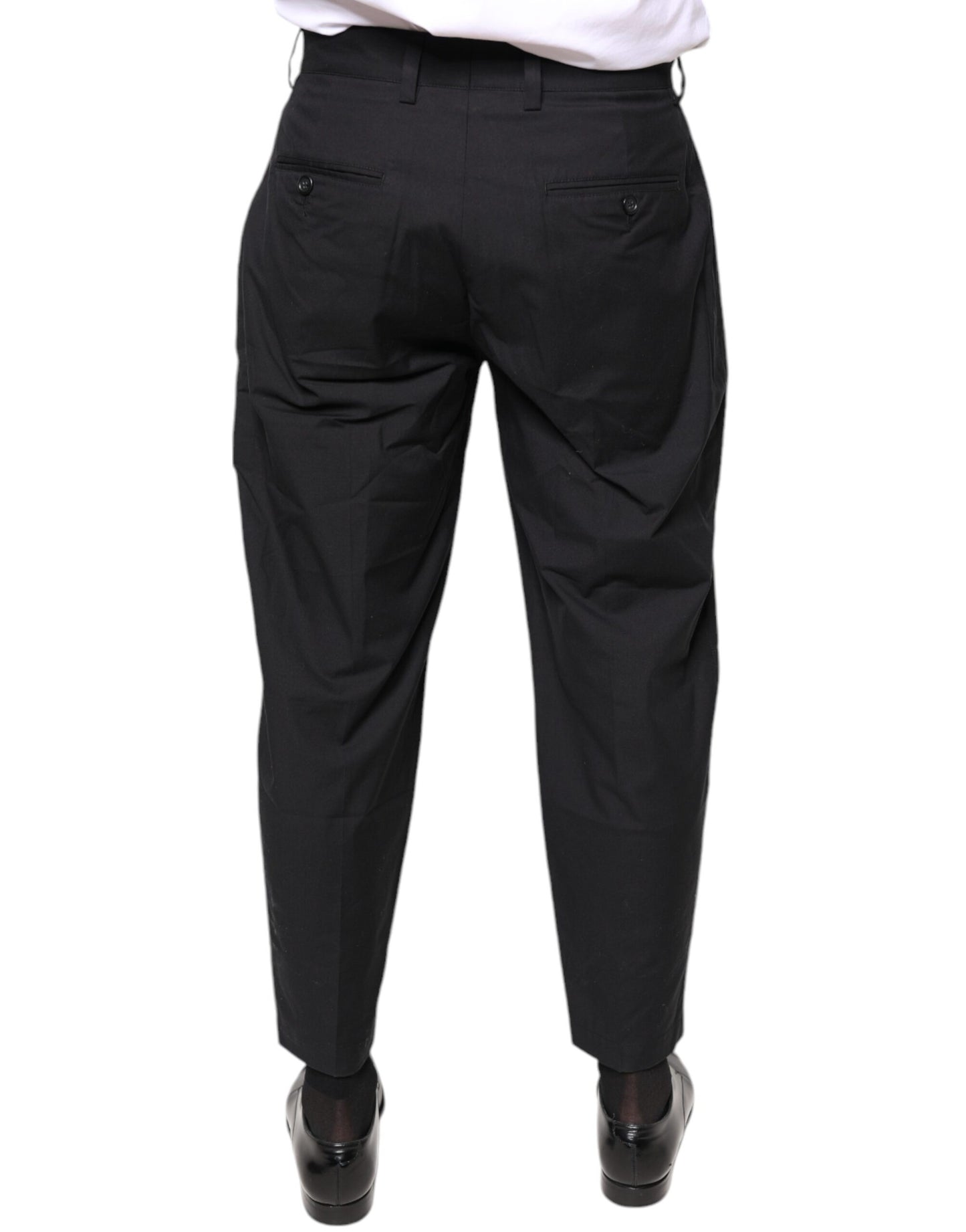 Pantaloni da abito in cotone Dolce & Gabbana Black Crown